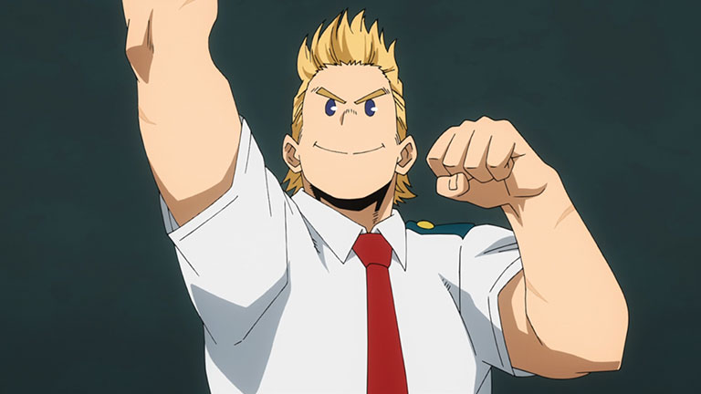 3. Mirio Togata (18 ans) est dans sa dernière année à l'Académie