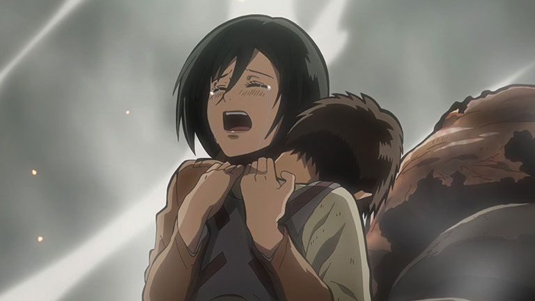 2. Mikasa se soucie de lui beaucoup plus que l'inverse.