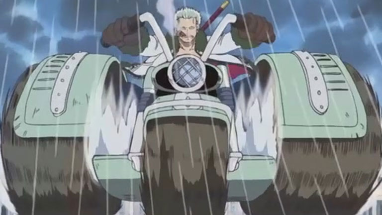 4. Luffy s'échappe de Smoker et Baggy à Logue Town