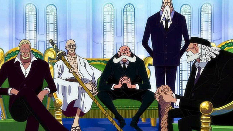 2. Five Elders : Ils sont au sommet du gouvernement mondial dans le monde de One Piece