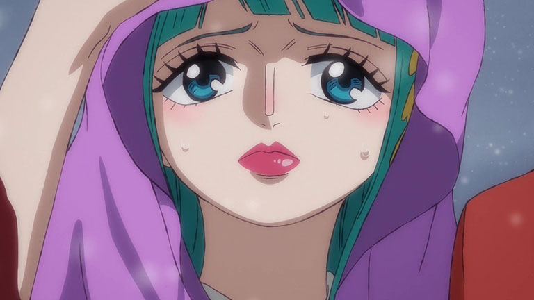 7. Kozuki Hiyori : Elle est la fille de Kozuki Oden et a une grande importance à Wano.