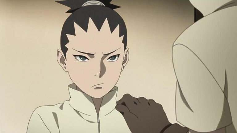 4. COMME SON PÈRE : Shikadai est connu pour détester les choses difficiles.