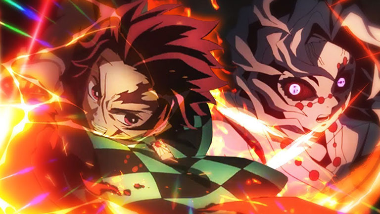 5. Tanjiro et Nezuko VS Rui (Demon Slayer : Kimetsu no Yaiba)