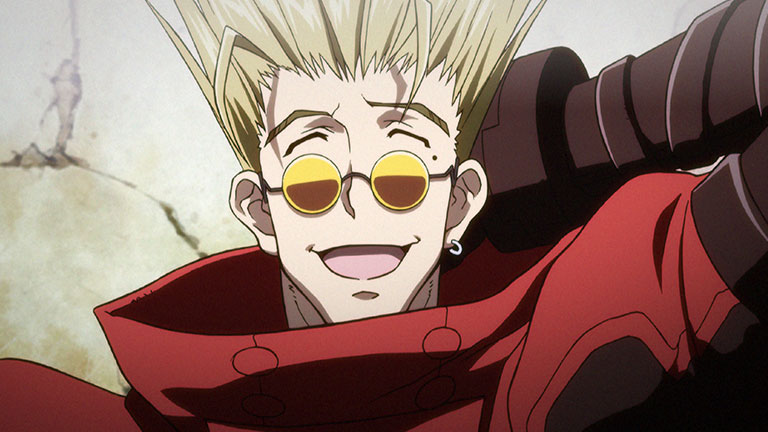 9. Vash The Stampede essaie d'éviter que les gens réalisent qui il est (Trigun)