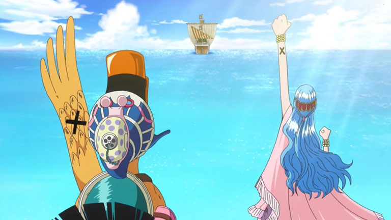 8. L'Équipage du Chapeau de Paille et Vivi partagent un lien éternel