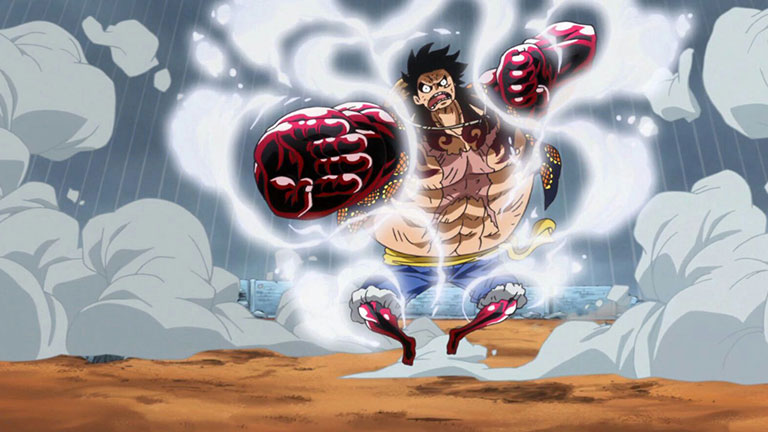 Plus jeune, Luffy avale un fruit du démon qui lui permet de devenir élastique. Mais lequel, au juste ?