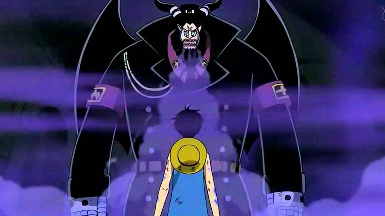 6. Quand Luffy a été empoisonné par Magellan, le gardien d'Impel Down.