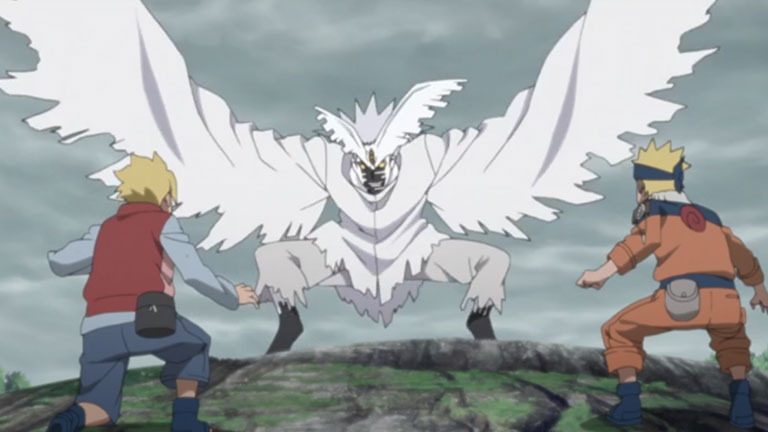 2. Boruto, Naruto, Sasuke et Jiraya sont tous aussi importants dans la lutte contre Urashiki.