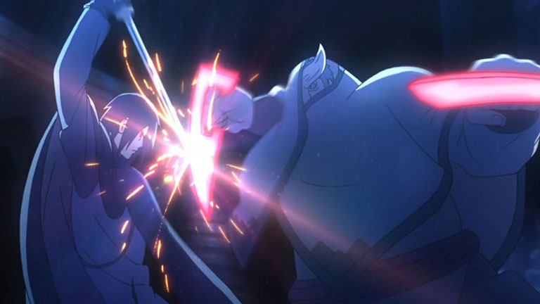 4. Sasuke affronte Kinshiki avec son Rinnegan et sa maîtrise du sabre.