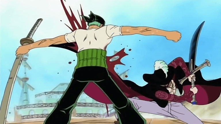 9. Roronoa Zoro a offert sa vie pour protéger son capitaine et son équipage