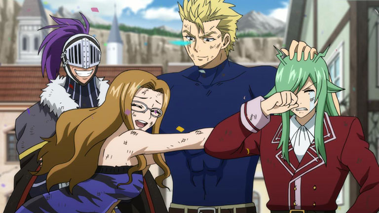 9. Fried Justin, Ever Green et Bixrow se sont réunis pour protéger leur ami en formant l'Unité de Raijin