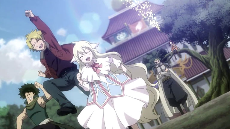 1. Mavis Vermillion, Precht, Worlod Seaken, et Yûri Draer sont les fondateurs de la guilde Fairy Tail.