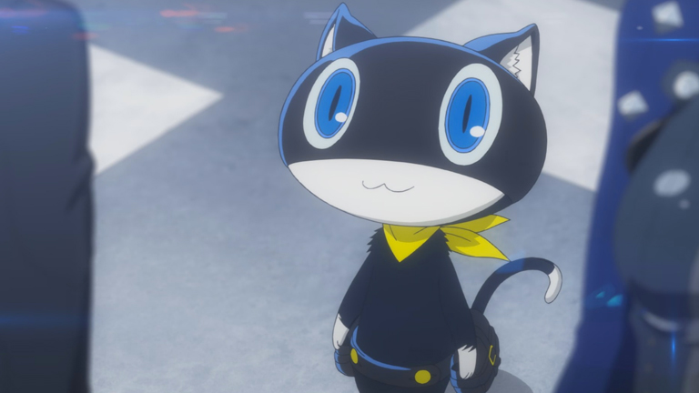 Comment Morgana explique-t-il sa transformation en un bus dans Mementos ?