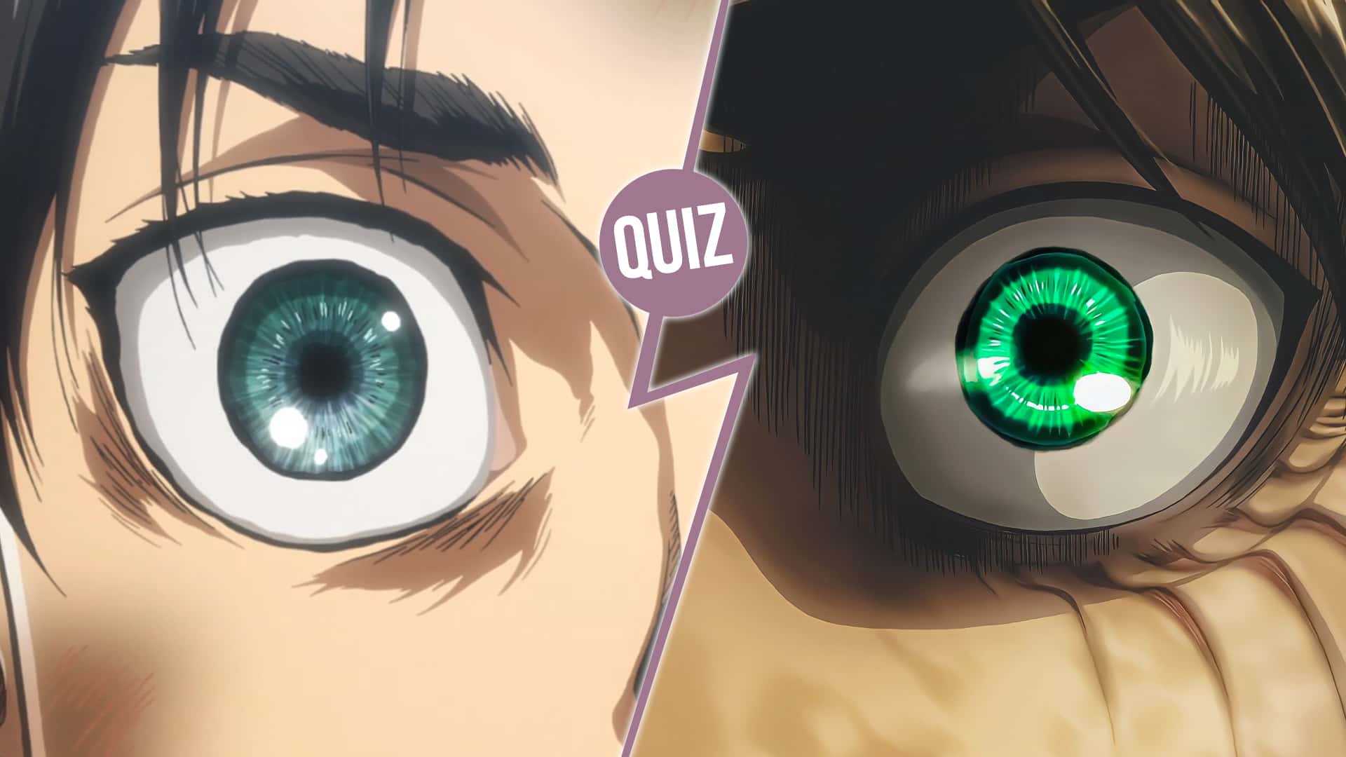 À quels personnages de L'Attaque des Titans appartiennent ces yeux ?